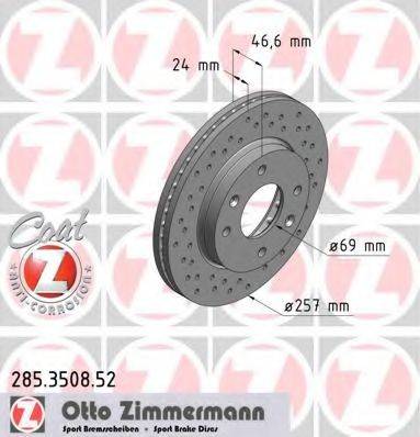 ZIMMERMANN 285350852 гальмівний диск