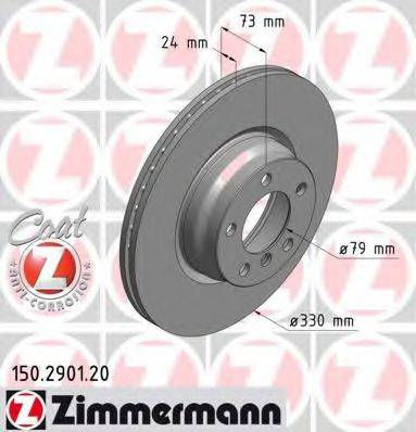 ZIMMERMANN 150290120 гальмівний диск
