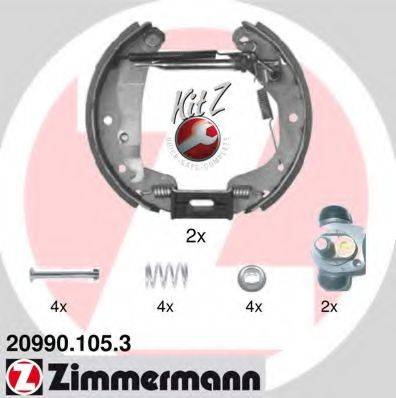 ZIMMERMANN 209901053 Комплект гальмівних колодок