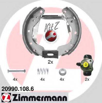 ZIMMERMANN 209901086 Комплект гальмівних колодок