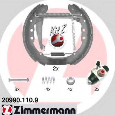 ZIMMERMANN 209901109 Комплект гальмівних колодок
