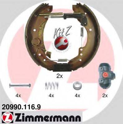 ZIMMERMANN 209901169 Комплект гальмівних колодок