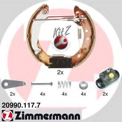 ZIMMERMANN 209901177 Комплект гальмівних колодок