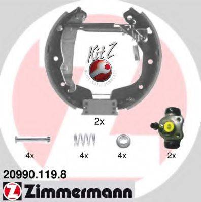ZIMMERMANN 209901198 Комплект гальмівних колодок