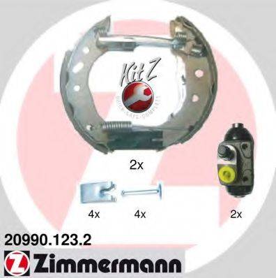 ZIMMERMANN 209901232 Комплект гальмівних колодок