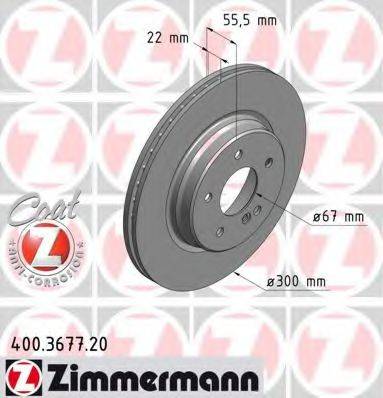 ZIMMERMANN 400367720 гальмівний диск