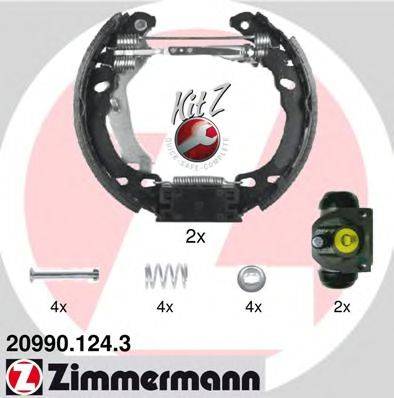 ZIMMERMANN 209901243 Комплект гальмівних колодок