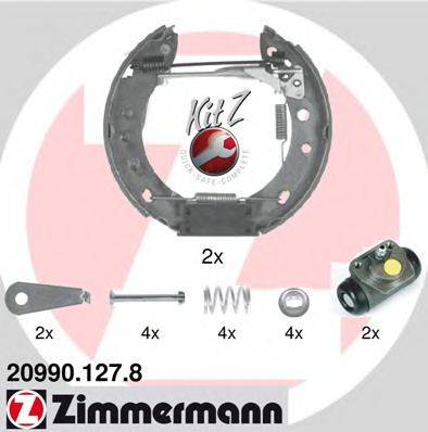 ZIMMERMANN 209901278 Комплект гальмівних колодок