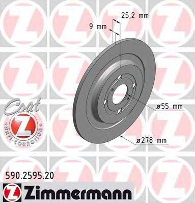 ZIMMERMANN 590259520 гальмівний диск