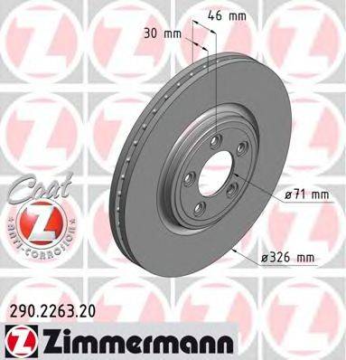 ZIMMERMANN 290226320 гальмівний диск