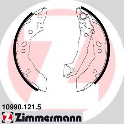 ZIMMERMANN 109901215 Комплект гальмівних колодок