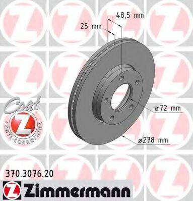 ZIMMERMANN 370307620 гальмівний диск
