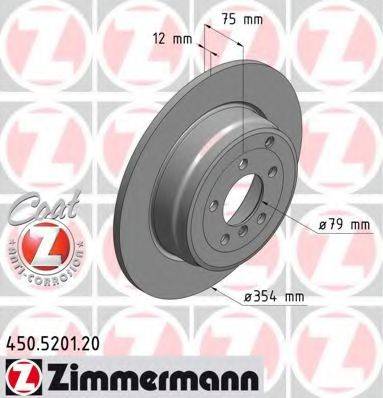 ZIMMERMANN 450520120 гальмівний диск