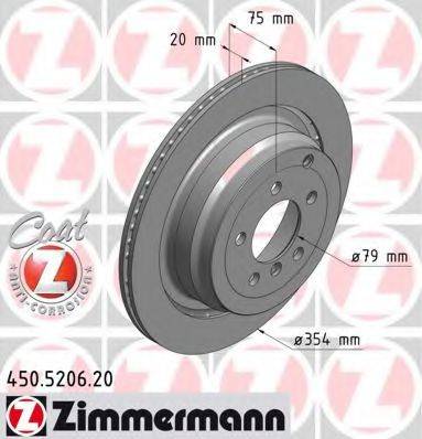 ZIMMERMANN 450520620 гальмівний диск