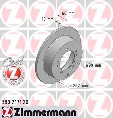ZIMMERMANN 380217120 гальмівний диск