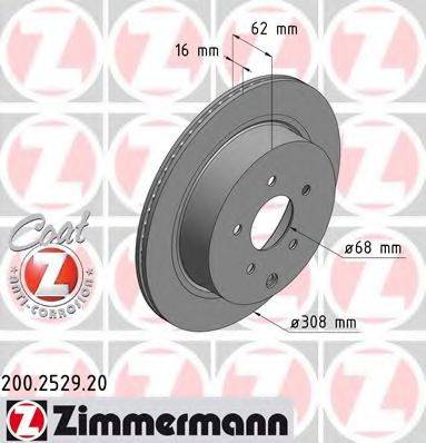 ZIMMERMANN 200252920 гальмівний диск