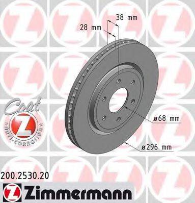 ZIMMERMANN 200253020 гальмівний диск