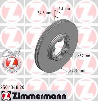 ZIMMERMANN 250134820 гальмівний диск