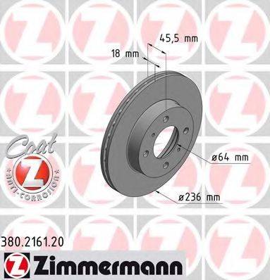 ZIMMERMANN 380216120 гальмівний диск
