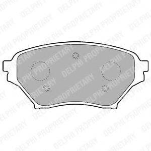 DELPHI 23696 Комплект гальмівних колодок, дискове гальмо
