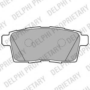 DELPHI LP2052 Комплект гальмівних колодок, дискове гальмо