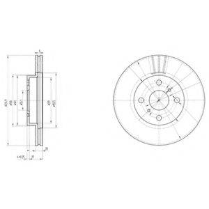 TOYOTA 43512-1712O гальмівний диск