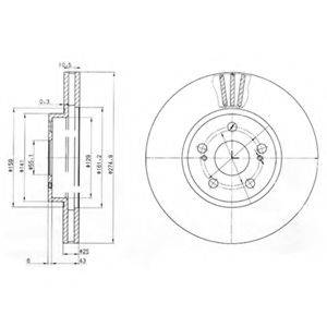 TOYOTA 43512-63O1O гальмівний диск