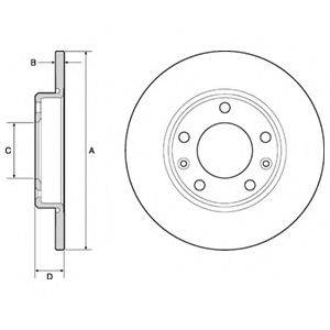 DELPHI BG4670C гальмівний диск