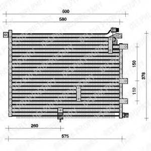 DELPHI TSP0225069 Конденсатор, кондиціонер