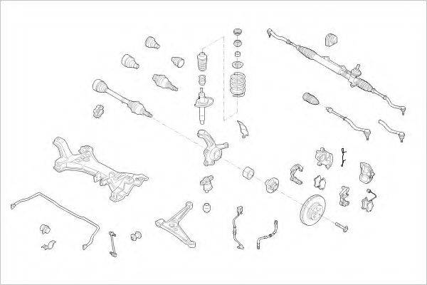 DELPHI FORD14797F Підвіска колеса