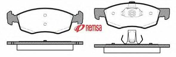 REMSA 172.30 Комплект гальмівних колодок, дискове гальмо