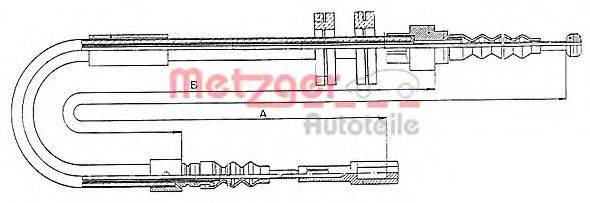 KAGER 191212 Трос, стоянкова гальмівна система