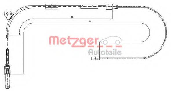 METZGER 109328 Трос, стоянкова гальмівна система