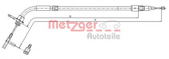 METZGER 109333 Трос, стоянкова гальмівна система