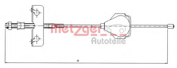 METZGER 115513 Трос, стоянкова гальмівна система