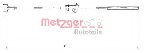 METZGER 115932 Трос, стоянкова гальмівна система