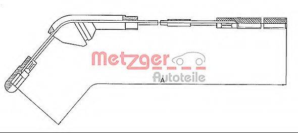METZGER 115941 Трос, стоянкова гальмівна система