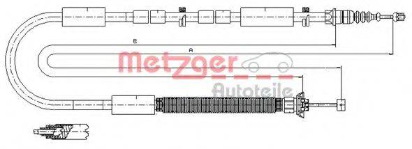 METZGER 120706 Трос, стоянкова гальмівна система