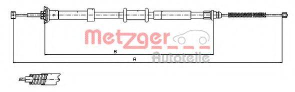 METZGER 120764 Трос, стоянкова гальмівна система