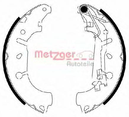 METZGER MG201 Комплект гальмівних колодок