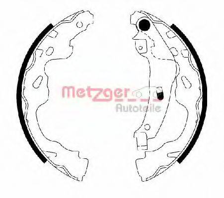 METZGER MG209 Комплект гальмівних колодок