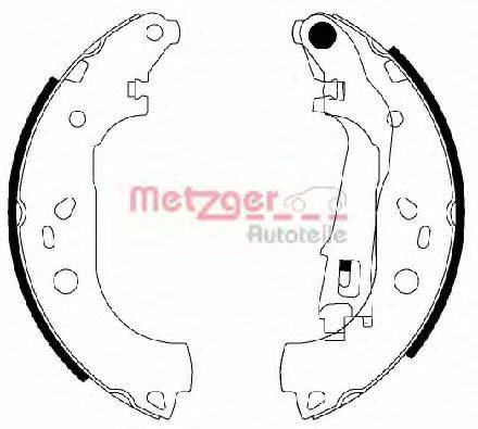 METZGER MG210 Комплект гальмівних колодок