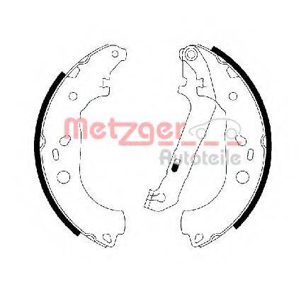 METZGER MG211 Комплект гальмівних колодок
