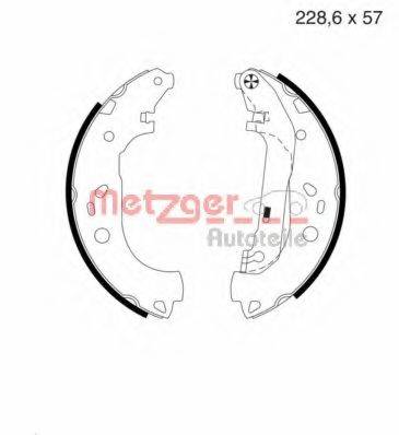 METZGER MG983 Комплект гальмівних колодок