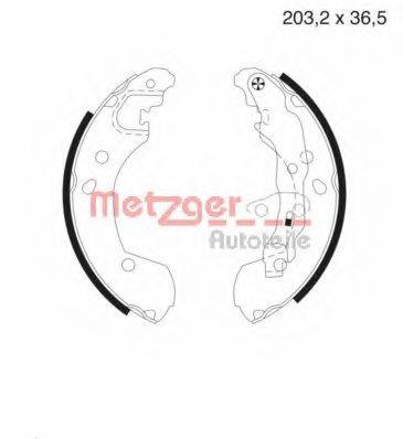 METZGER MG985 Комплект гальмівних колодок