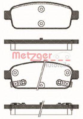 METZGER 143202 Комплект гальмівних колодок, дискове гальмо