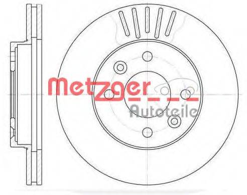 METZGER 608010 гальмівний диск