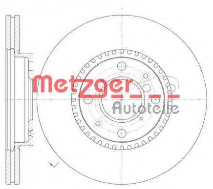 METZGER 6100210 гальмівний диск