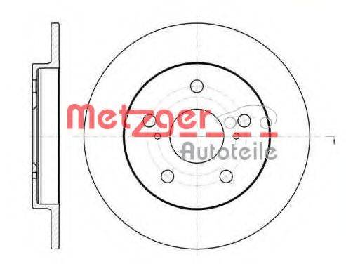 METZGER 6107400 гальмівний диск