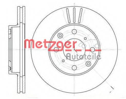 METZGER 610810 гальмівний диск